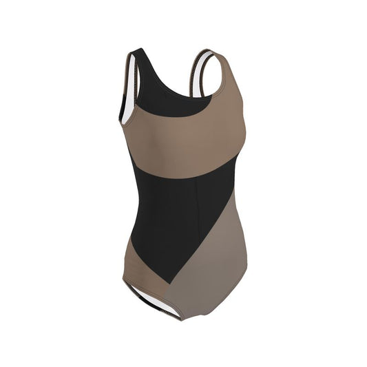 Swimsuit Taupe Black