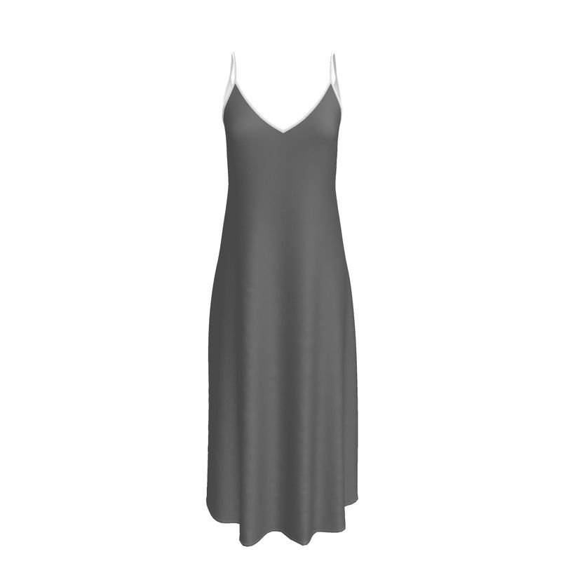 Long Sleeveless Slip Dress