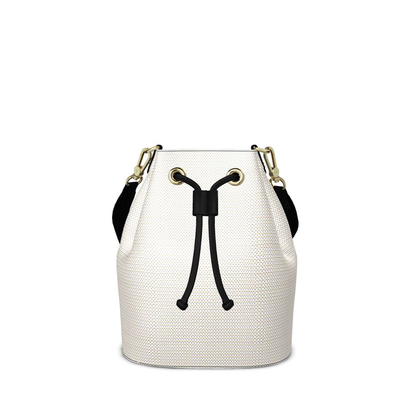 Bucket Bag Light Neutral Texture Contrast