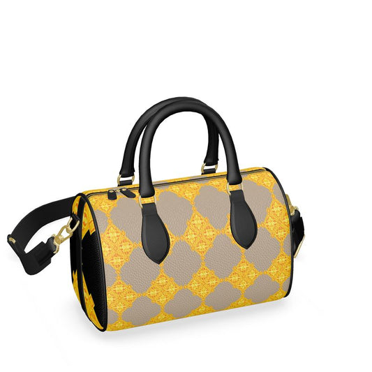 Mini Denbigh Duffle Bag Gold & Taupe é Diamond Print