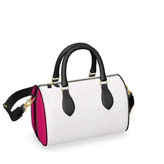 Mini Denbigh Duffle Bag Magenta Black & Pebble White