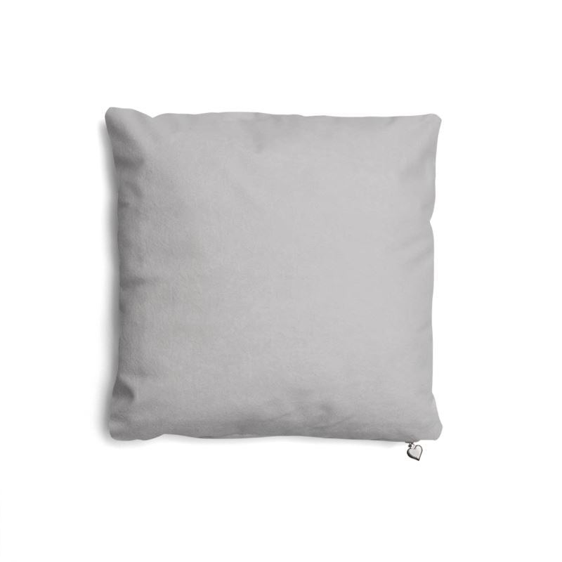 Set of 2 Pillows White & Grey Reversible