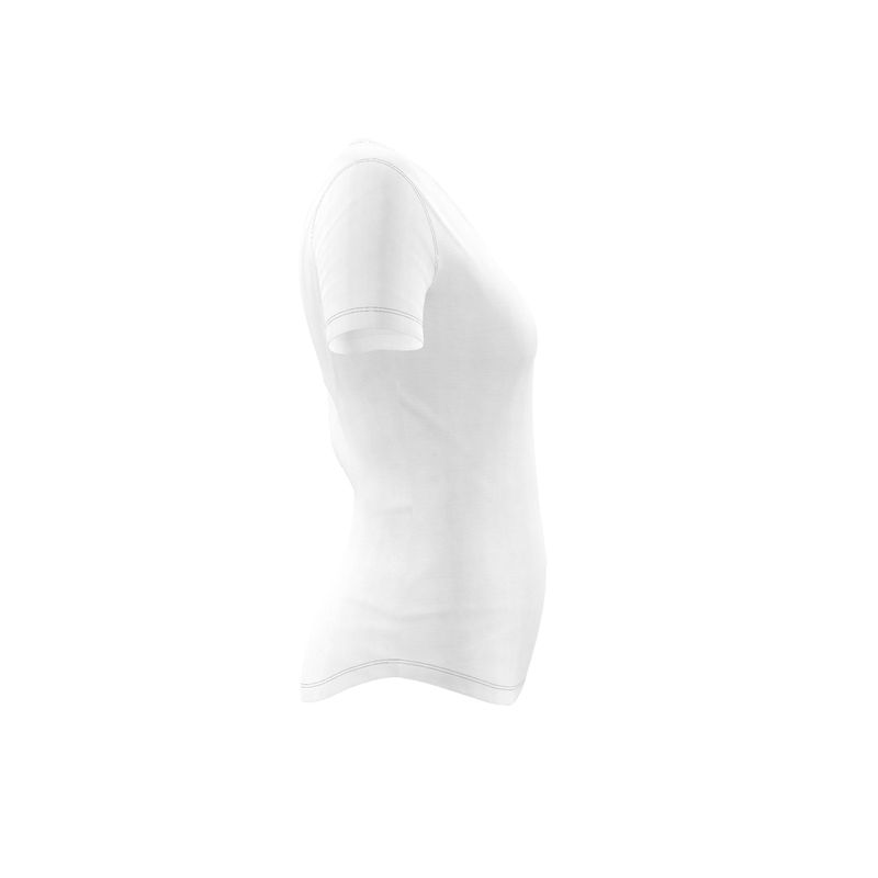 Women's V-Neck Slim Fit T-Shirt White