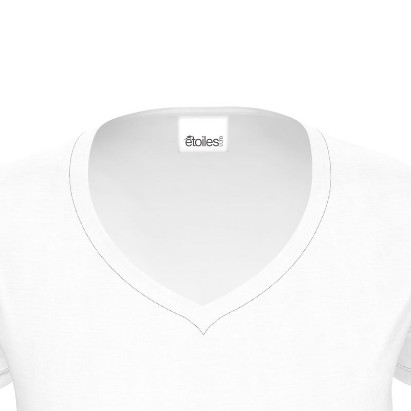 Women's V-Neck Slim Fit T-Shirt White