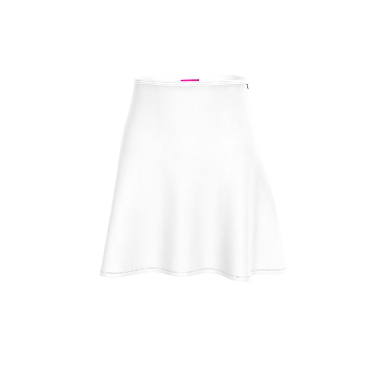 White Flared Skirt