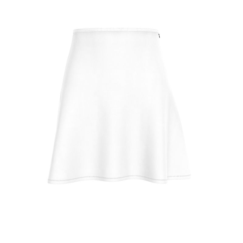 White Flared Skirt