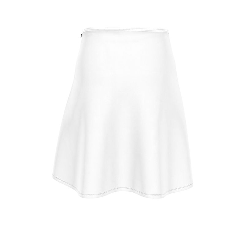 White Flared Skirt