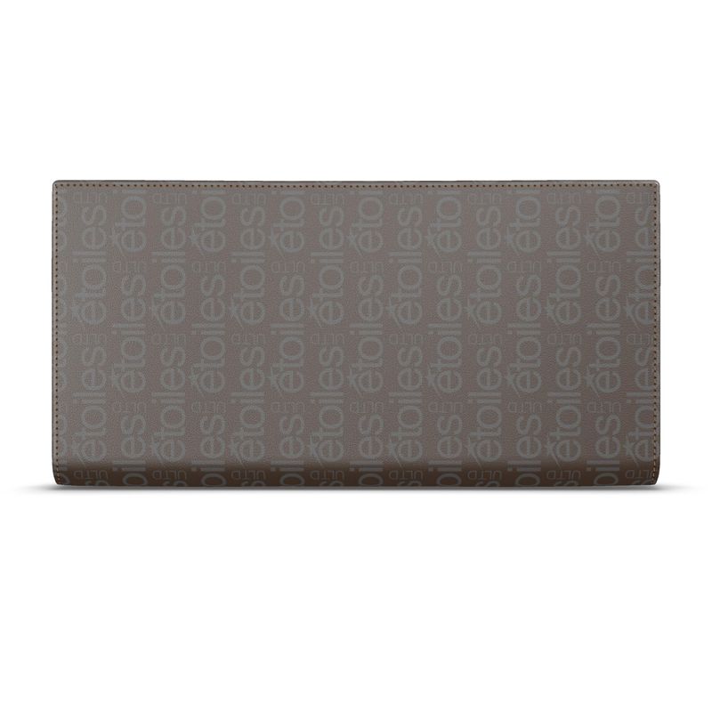 Travel Wallet Logo Grey & Taupe