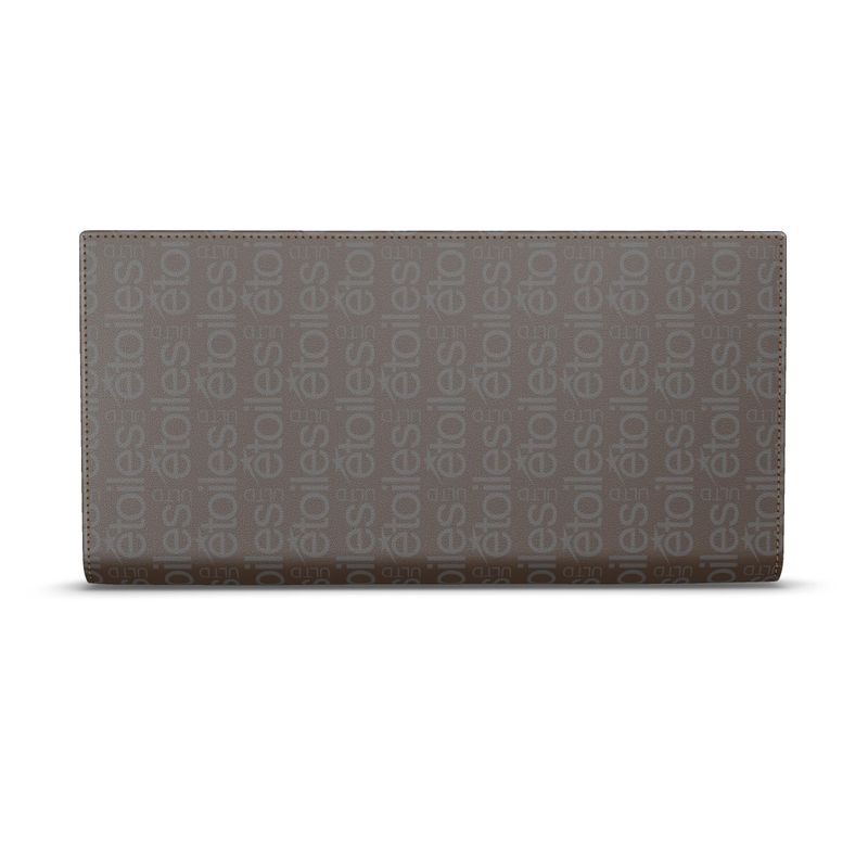 Travel Wallet Logo Grey & Taupe