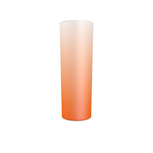 Tall Drinking Glass Gradient Orange