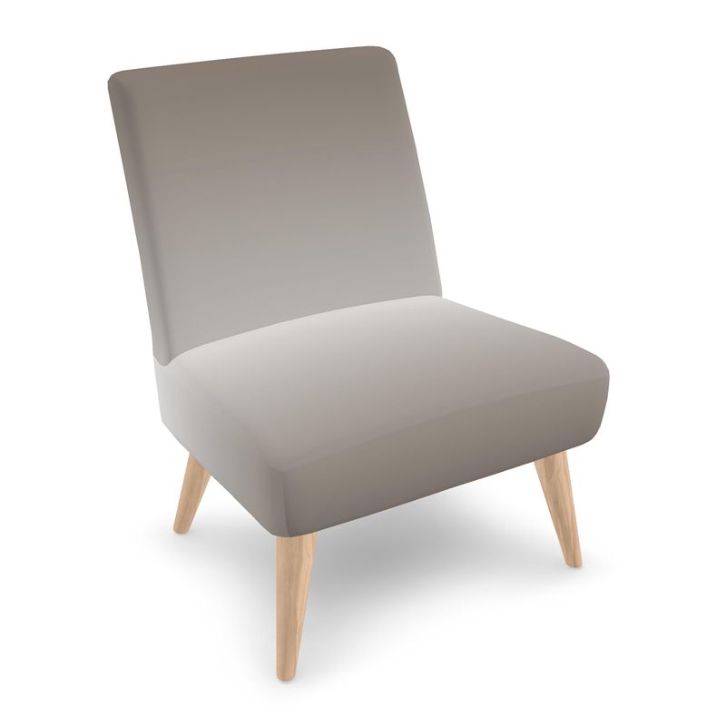 Occasional Accent Chair Taupe Beige Gradient