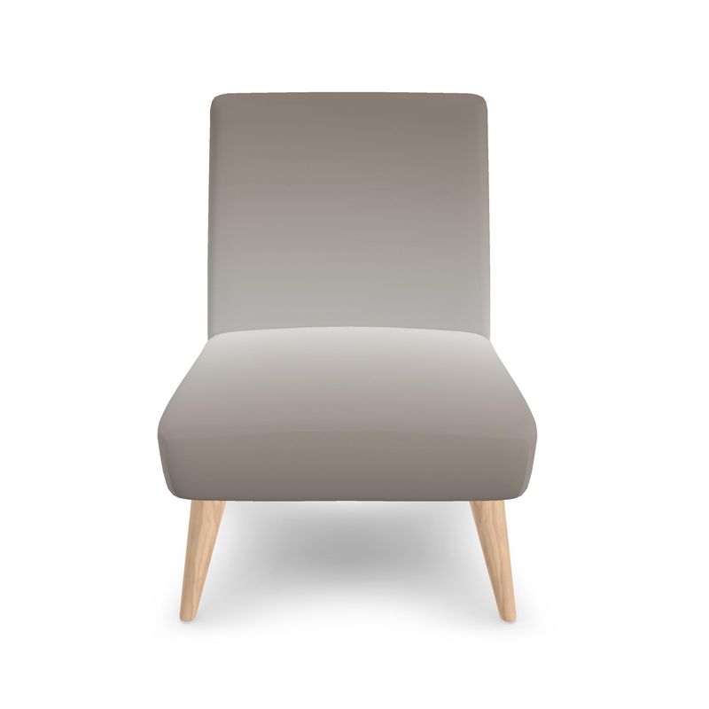 Occasional Accent Chair Taupe Beige Gradient