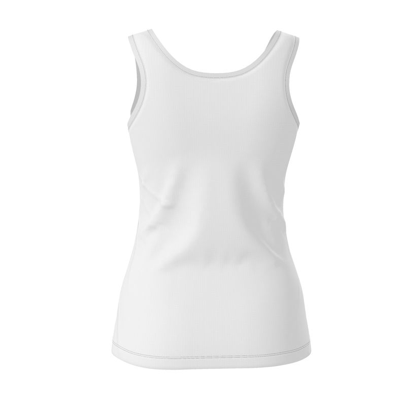 Ladies White Layering Fashion Tank Top