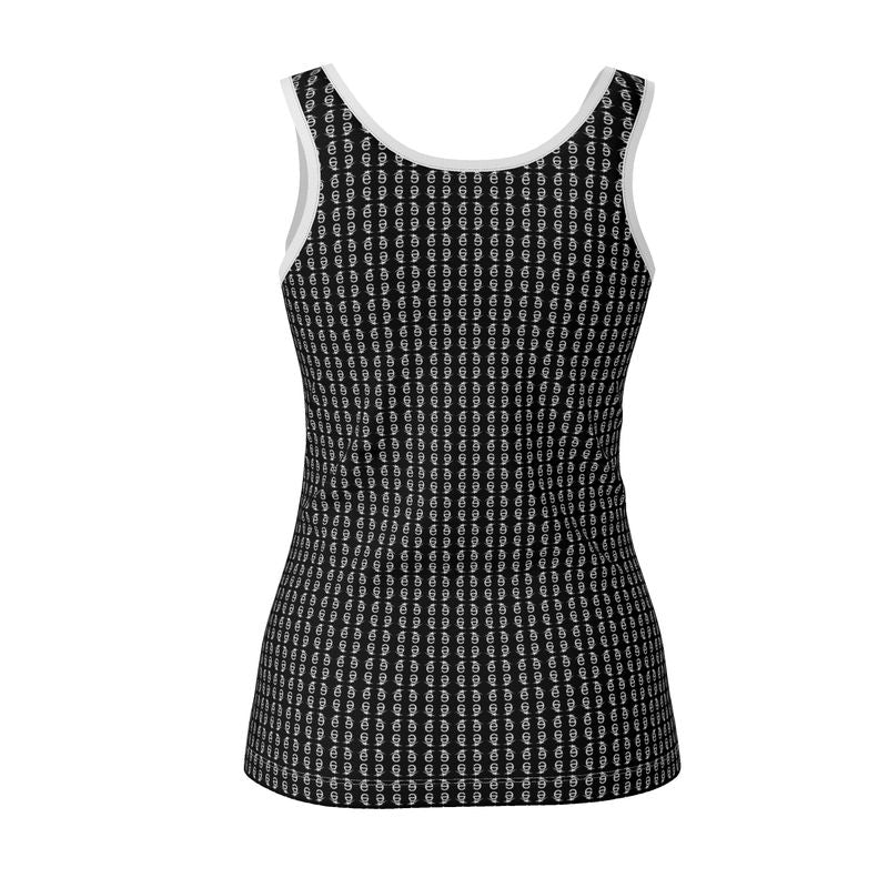 B&W etoiles Logo Print Ladies Designer Tank Top