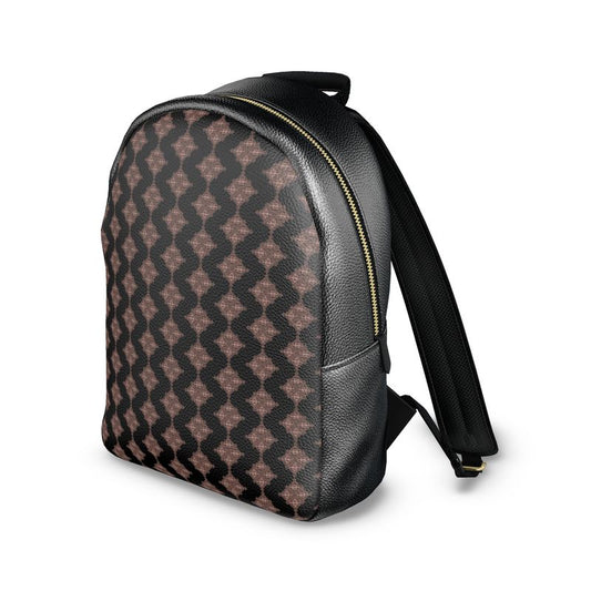 é Diamond Colville Leather Backpack Brown Black