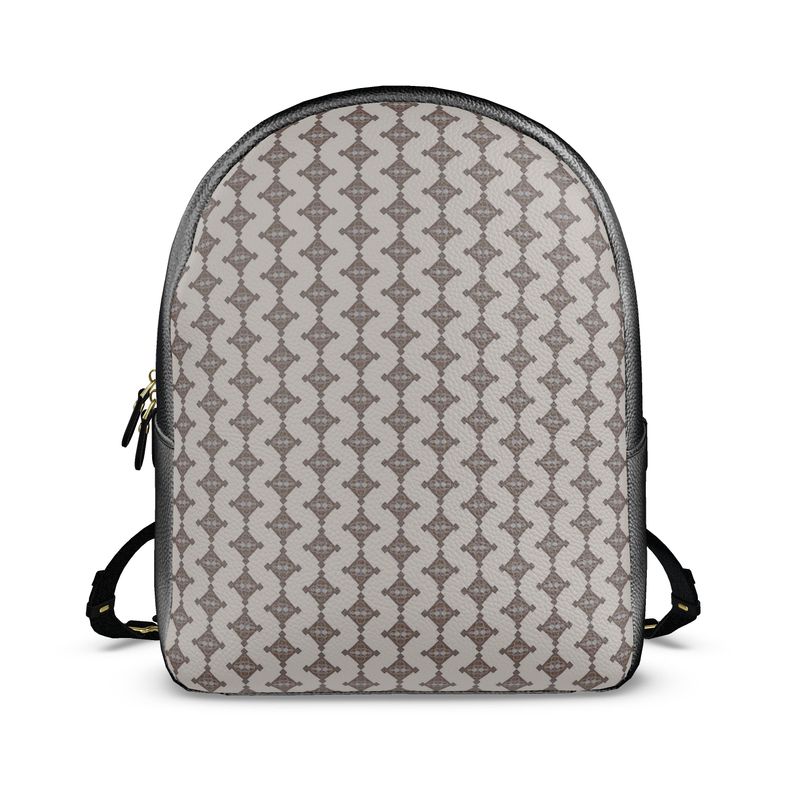 é Diamond Colville Leather Backpack Taupe