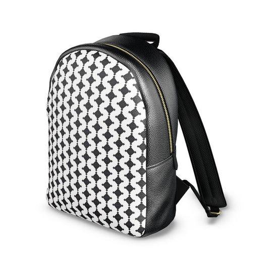 é Diamond Colville Leather Backpack White Midnight