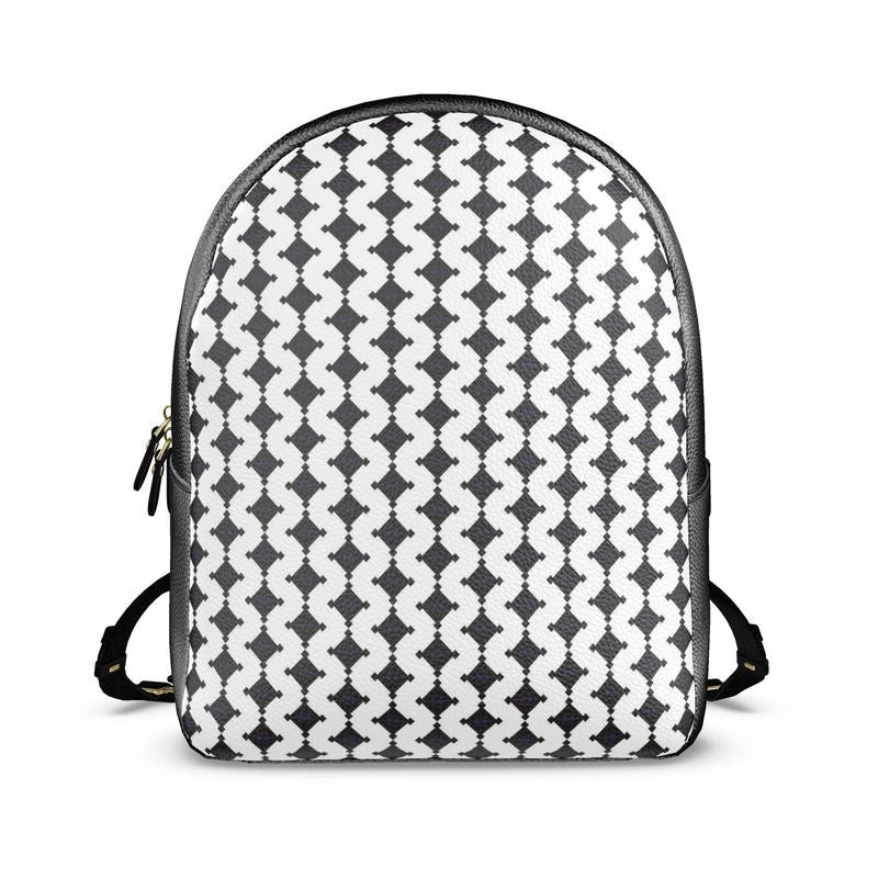 é Diamond Colville Leather Backpack White Midnight